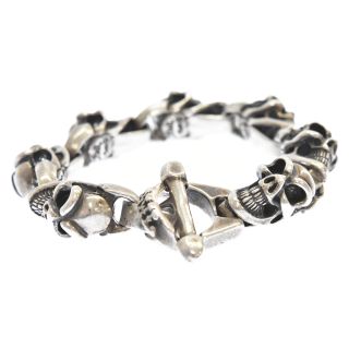 Bill Wall Leather/BWL ビルウォールレザー Good Luck Skull Bracelet グッドラックスカルブレスレット シルバー