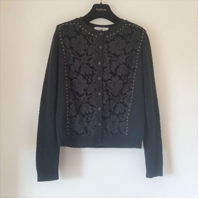 正規品販売! VALENTINO スタッズ VALENTINO カーディガン レース