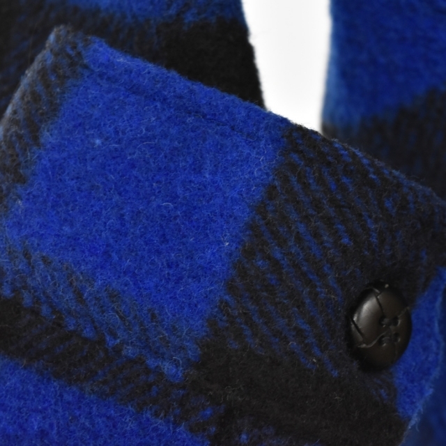 都内で TENDERLOIN ブルー/ブラック チェック バッファロージャケット JKT T-BUFFALO 04AW テンダーロイン