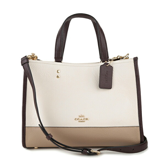 新品 コーチ COACH トートバッグ DEMPSEY CARRYALL IN COLOR BLOCK ベージュ98-116cm本体重量