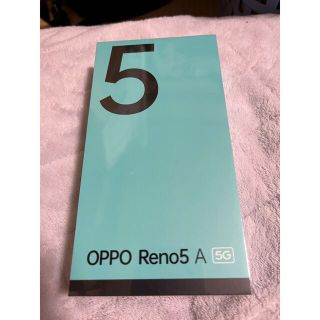 オッポ(OPPO)の【新品未開封】OPPO Reno5 A SIMフリー アイスブルー(スマートフォン本体)