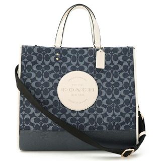 コーチ(COACH)の新品 コーチ COACH トートバッグ DEMPSEY TOTE 40 ブルー 青(トートバッグ)