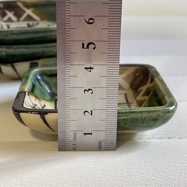 有田焼 幸泉窯 織部 角皿 小皿4枚セット 織部焼の通販 by リボン 有田焼 幸泉窯 織部 角皿 小皿4枚セット 織部焼の通販 by リボン