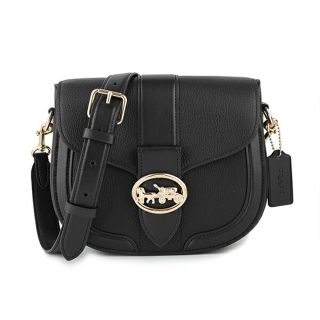 コーチ(COACH)の新品 コーチ COACH ショルダーバッグ SADDLE BAG ブラック 黒(ショルダーバッグ)