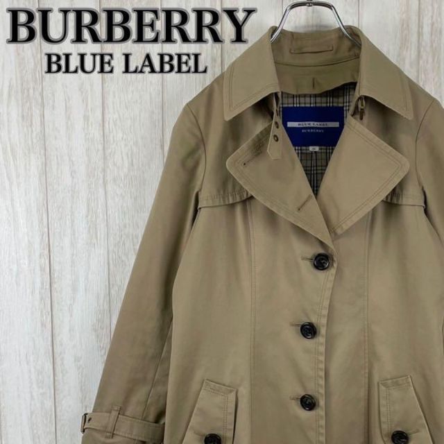 BURBERRY バーバリーブルーレーベル ノバチェック トレンチコート 最新