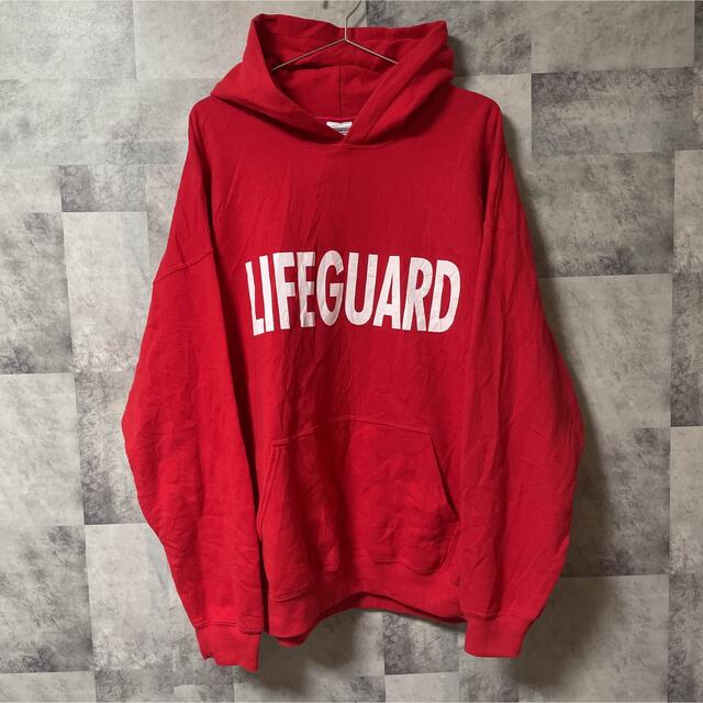 GILDAN(ギルタン)のGILDAN    パーカー　LIFEGUARD ライフガード　USA古着 メンズのトップス(パーカー)の商品写真