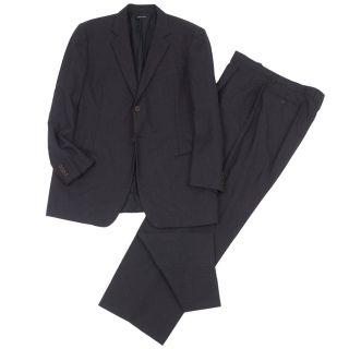 ジョルジオアルマーニ(Giorgio Armani)のジョルジオアルマーニ GIORGIO ARMANI スーツ セットアップ テーラードジャケット パンツ シングル カシミヤ メンズ 54(LL相当) ダークグレー(セットアップ)