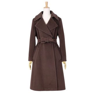 マックスマーラ(Max Mara)の美品 マックスマーラ Max Mara コート ウール アンゴラ ロングコート オーバーサイズ レディース アウター JI38 USA4 FB36(S相当) ブラウン(その他)