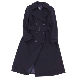 バーバリー(BURBERRY)の極美品 Vintage バーバリー Burberrys コート トレンチコート BURELLA ウール レディース アウター 古着 10 ネイビー(トレンチコート)