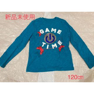 ギャップキッズ(GAP Kids)の【新品未使用】GAP kids  スパンコールロングTシャツ(Tシャツ/カットソー)