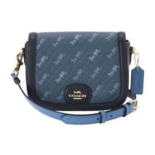 コーチ(COACH)の新品 コーチ COACH ショルダーバッグ サドル バッグ ブルー 青(ショルダーバッグ)