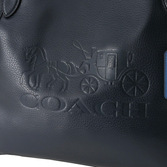 新品 コーチ COACH トートバッグ ホースアンドキャリッジ トート ネイビー