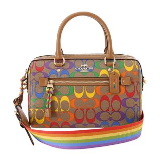 コーチ(COACH)の新品 コーチ COACH ハンドバッグ ローワン サッチェル ブラウン 茶(ハンドバッグ)