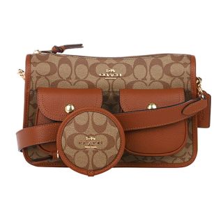 コーチ(COACH)の新品 コーチ COACH ショルダーバッグ ペニー クロスボディ カーキ レッドウッド(ショルダーバッグ)