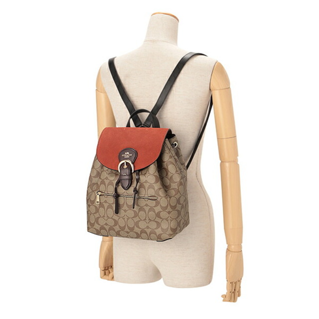 COACH - 新品 コーチ COACH リュックサック SUEDE KLEO BKP ブラウン