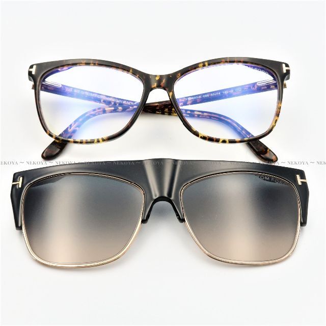 TOM FORD(トムフォード)のTOM FORD　TF5690-B 056　メガネ　クリップオンサングラス レディースのファッション小物(サングラス/メガネ)の商品写真