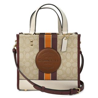 コーチ(COACH)の新品 コーチ COACH ハンドバッグ デンプシー トート 22 ライトベージュ(ハンドバッグ)