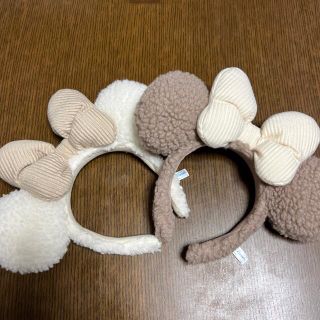 ディズニー(Disney)のディズニー　カチューシャ　もこもこ(キャラクターグッズ)