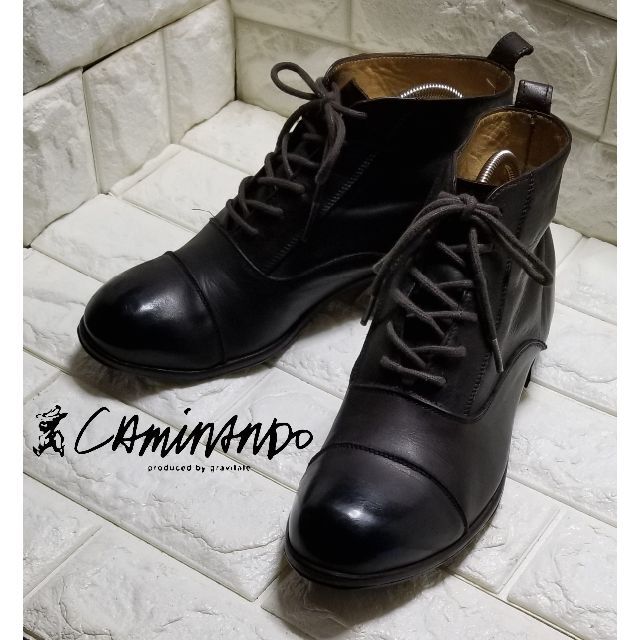nano・universe(ナノユニバース)のカミナンド×ナノユニバース　ブーツ us7(25.0cm)黒茶 メンズの靴/シューズ(ブーツ)の商品写真