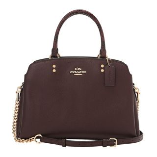 コーチ(COACH)の新品 コーチ COACH ハンドバッグ LILLIE CARRYALL レッドブラウン 赤茶(ハンドバッグ)