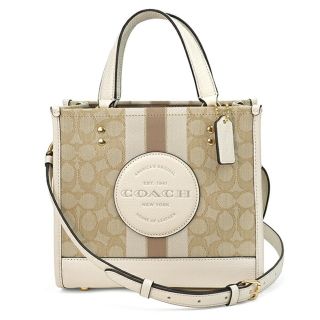 コーチ(COACH)の新品 コーチ COACH ハンドバッグ デンプシー トート 22 ホワイト 白(ハンドバッグ)