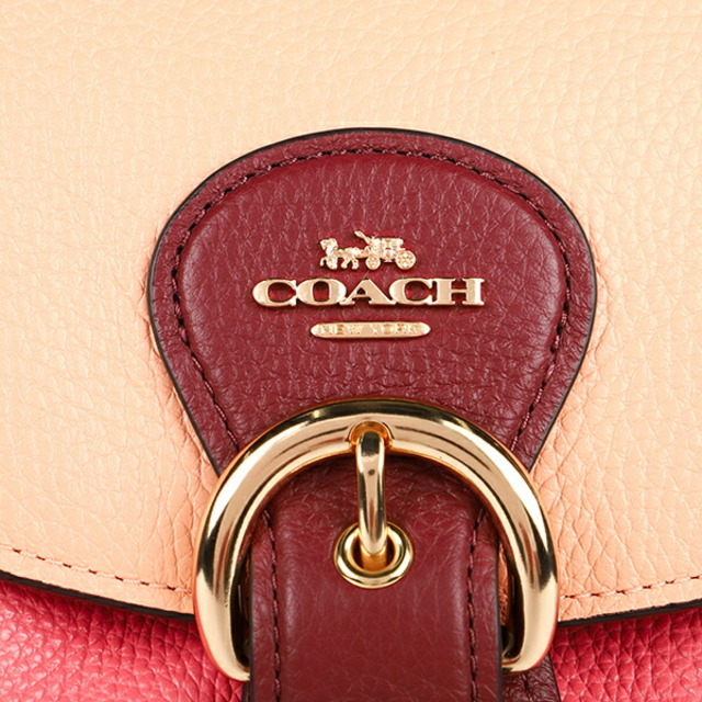 COACH(コーチ)の新品 コーチ COACH リュックサック クレオ バックパック ピンク ベージュ ゴールド レディースのバッグ(リュック/バックパック)の商品写真