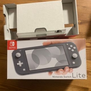 ニンテンドースイッチ(Nintendo Switch)の箱のみ  Nintendo Switch Liteグレー (その他)