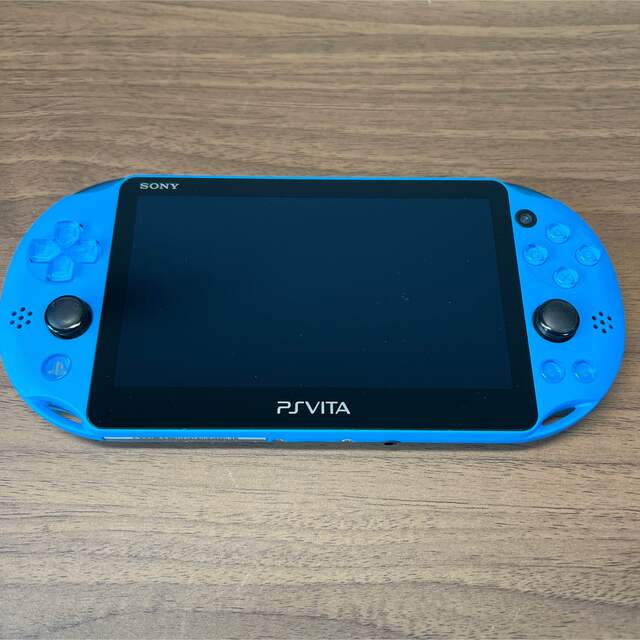 PlayStation Vita(プレイステーションヴィータ)の★本体美品★ PlayStation Vita アクアブルー エンタメ/ホビーのゲームソフト/ゲーム機本体(携帯用ゲーム機本体)の商品写真