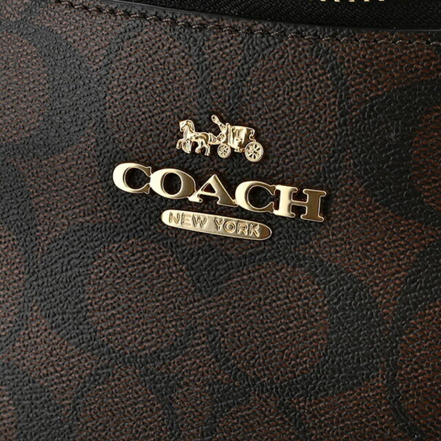 COACH(コーチ)の新品 コーチ COACH ショルダーバッグ テリ ショルダーバッグ ブラウン 茶 ブラック 黒 レディースのバッグ(ショルダーバッグ)の商品写真