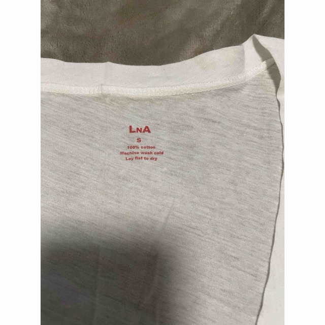 LnA(エルエヌエー)のLNA Vネック Tシャツ S レディースのトップス(Tシャツ(半袖/袖なし))の商品写真