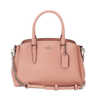 コーチ(COACH)の新品 コーチ COACH ハンドバッグ ミニ セージ キャリーオール ピンク系(ハンドバッグ)