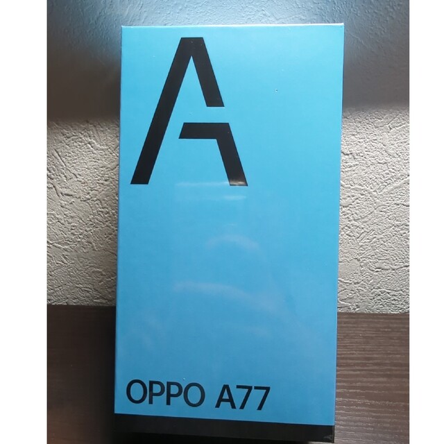 OPPO A77 ブルー 新品未開封128GBメモリー