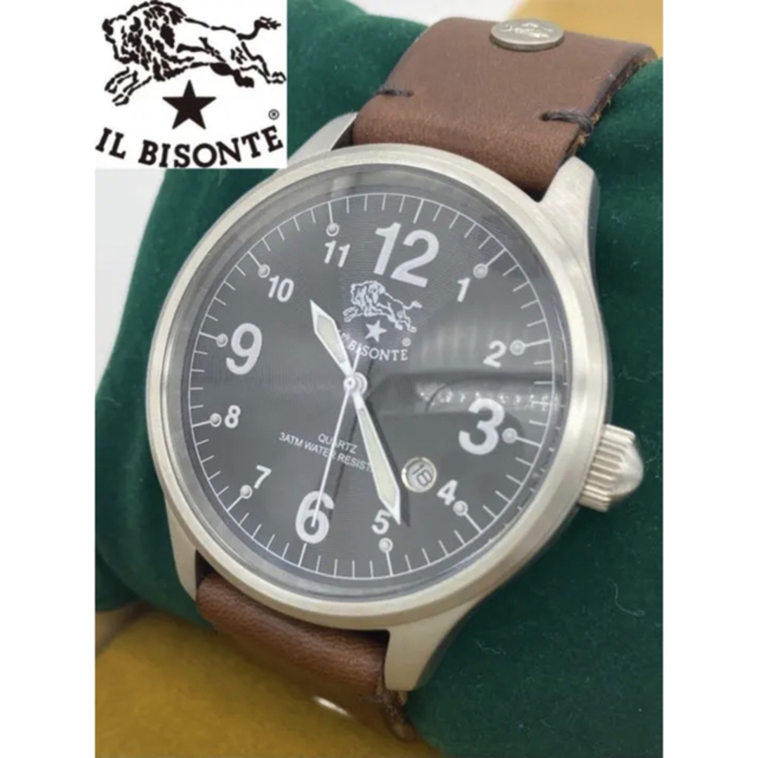 IL BISONTE(イルビゾンテ)の⭐︎極美品⭐︎ IL BISONTE/イルビゾンテ　腕時計　レザー メンズの時計(腕時計(アナログ))の商品写真