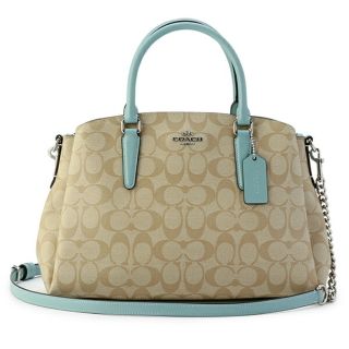 コーチ(COACH) シグネチャー ハンドバッグ(レディース)(ブルー コーチ(COACH) シグネチャー ハンドバッグ(レディース)(ブルー