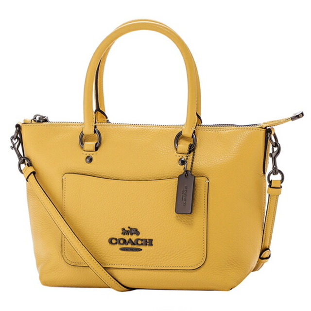 コーチ COACH ハンドバッグ ミニ エマ サッチェル イエロー系 黄色