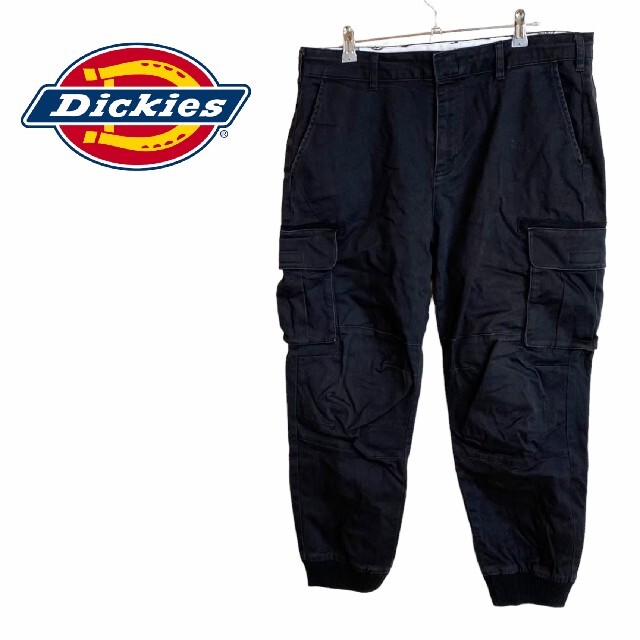 【Dickies】ワーク カーゴジョガーパンツ ブラック