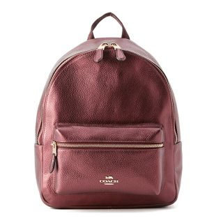 コーチ(COACH)の新品 コーチ COACH リュックサック ミディアム チャーリー バックパック ワインレッド系(リュック/バックパック)