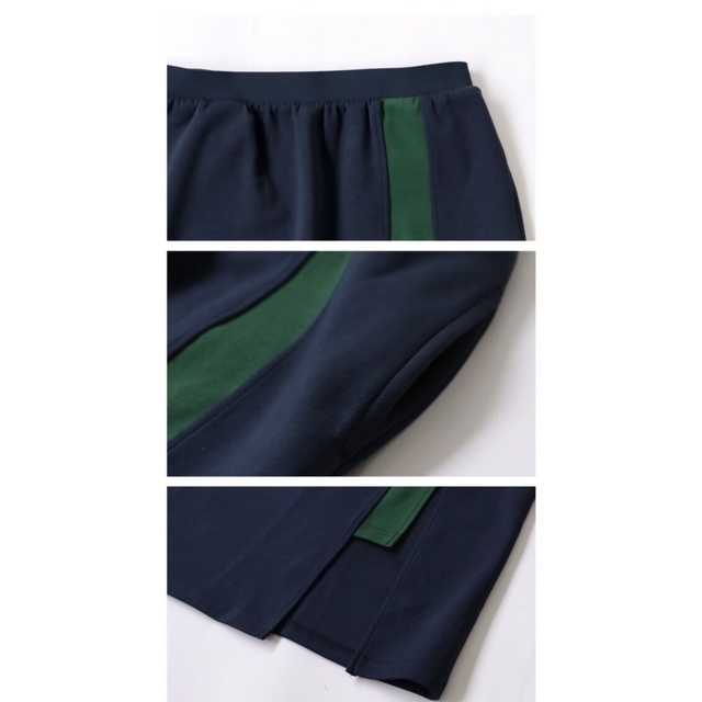 antiqua(アンティカ)の《新品❣️》アンティカ★ポンチスカート❣️ネイビー/グリーン❣️完売品❣️ レディースのスカート(ロングスカート)の商品写真