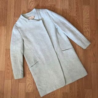 ザラ(ZARA)のZARA（ザラ）ノーカラーコート(ノーカラージャケット)