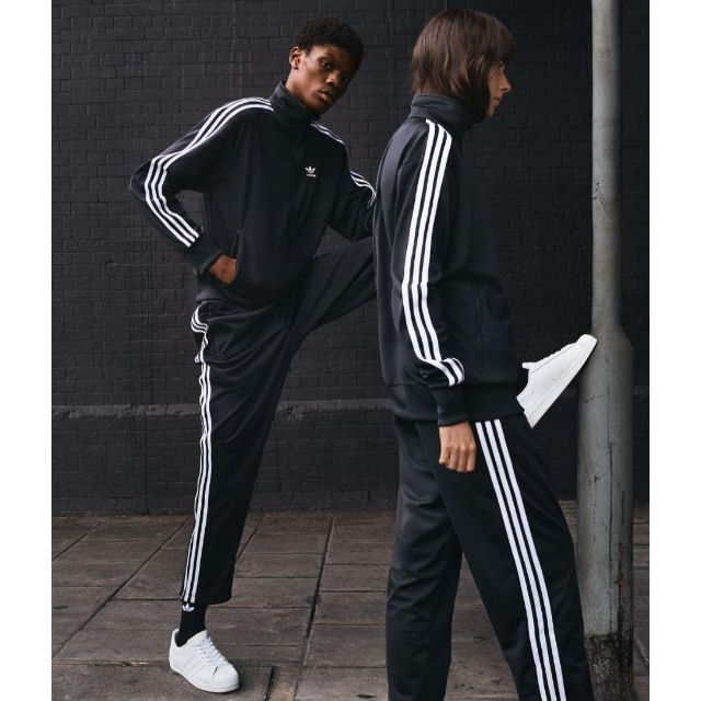 adidas - adidas 黒 ファイヤーバード ジャージ 男性S トラックパンツ ...