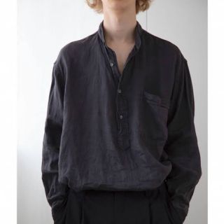 コモリ(COMOLI)のcomoli コモリ　20ss ベタシャンプルオーバーシャツ　ネイビー　3(シャツ)