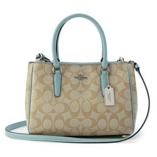 コーチ(COACH)の新品 コーチ COACH ハンドバッグ ミニサリー ライトカーキ(ハンドバッグ)