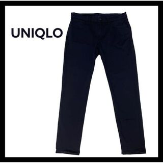 ユニクロ(UNIQLO)の⭐️美品⭐️UNIQLO ユニクロ　ストレッチストレートパンツ　メンズ　Lサイズ(デニム/ジーンズ)