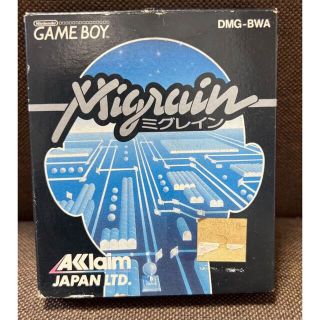 ゲームボーイ(ゲームボーイ)の美品　GB ゲームボーイ　ミグレイン　箱説明書付き　希少(携帯用ゲームソフト)