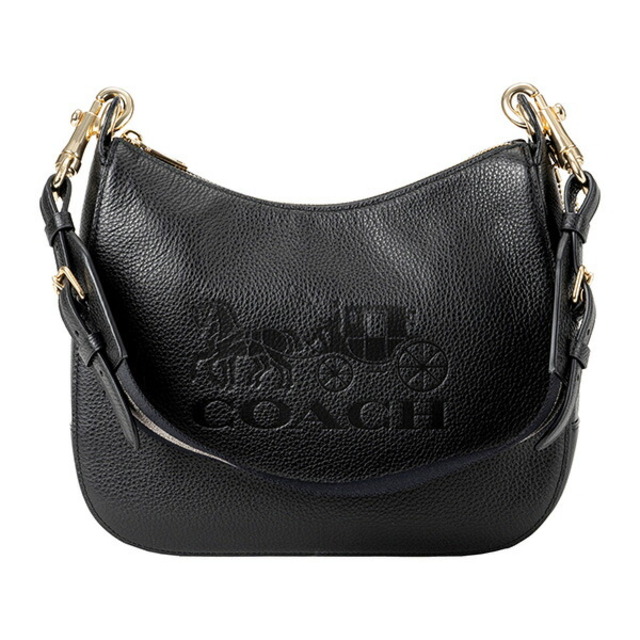 新品 コーチ COACH ショルダーバッグ ジェス ホーボー レザー ショルダーバッグ ブラック 黒