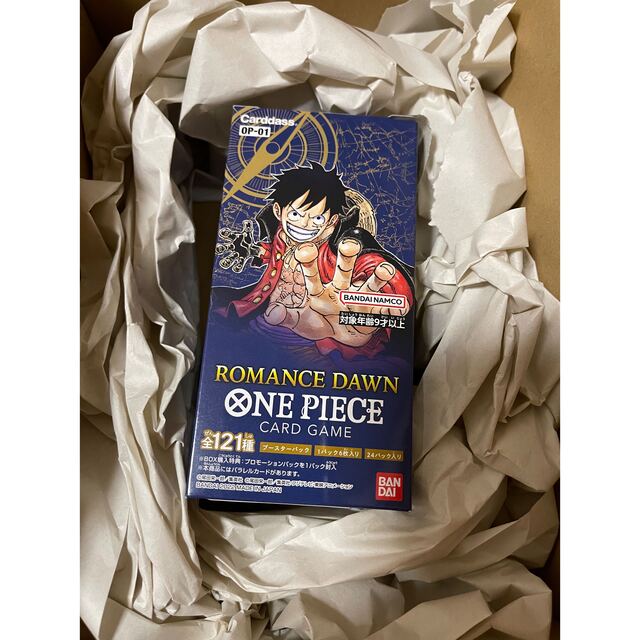 ONE PIECE(ワンピース)のONE PIECE カードゲーム Romance Dawn 1ボックス エンタメ/ホビーのトレーディングカード(Box/デッキ/パック)の商品写真