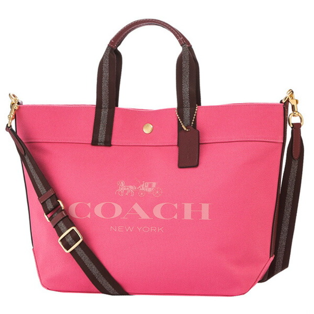 レディースcoach トートバッグ ピンク