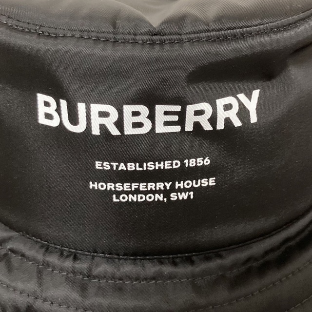 Burberry ホースフェリープリント ナイロン バケットハット 極美品