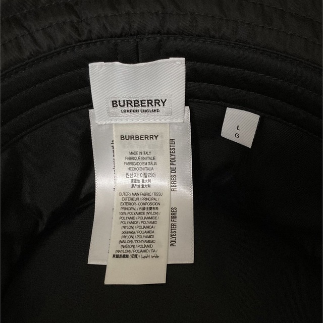 BURBERRY(バーバリー)のBurberry ホースフェリープリント ナイロン バケットハット 極美品 メンズの帽子(ハット)の商品写真