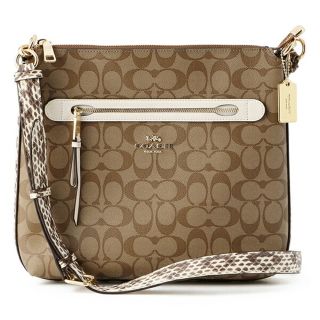 コーチ(COACH)の新品 コーチ COACH ショルダーバッグ スネーク メイ クロスボディー ブラウン 茶色(ショルダーバッグ)